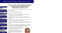 Desktop Screenshot of equipment-dealer-secrets.com