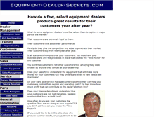 Tablet Screenshot of equipment-dealer-secrets.com